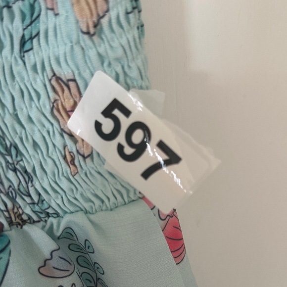 Disney Little Mermaid Floral Sundress - Light Blue - Picture 6 of 6